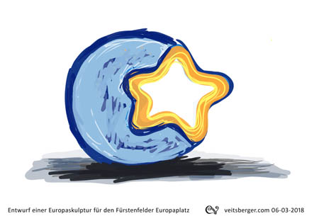 Europaplatz Skulpturentwurf