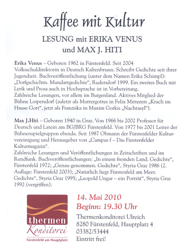 Aktuelle Veranstaltung