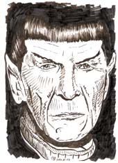 Leonard as Spock